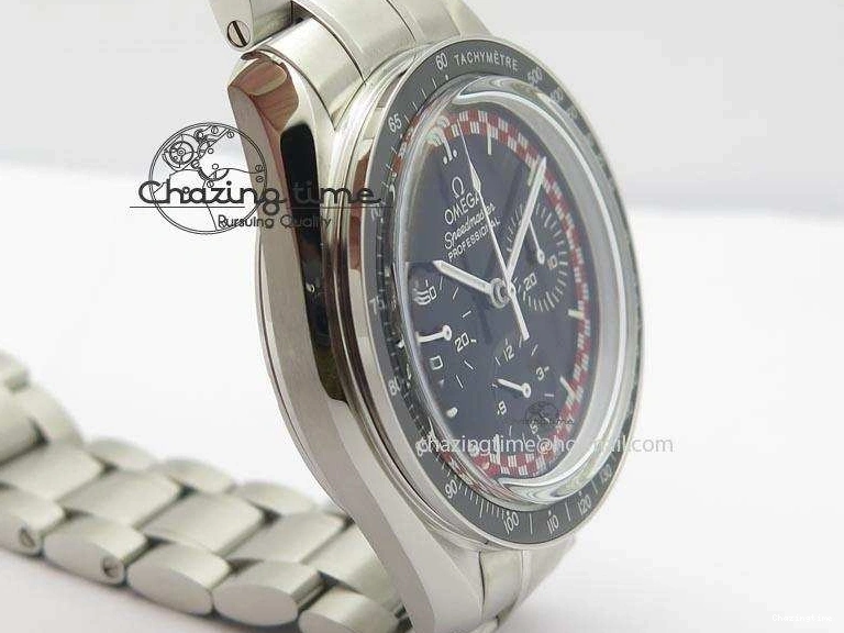 1222 Speedmaster SS 2013 Pro Racing On SS Bracelet Manual Winding Chrono Movement UrbanStyle 8230
